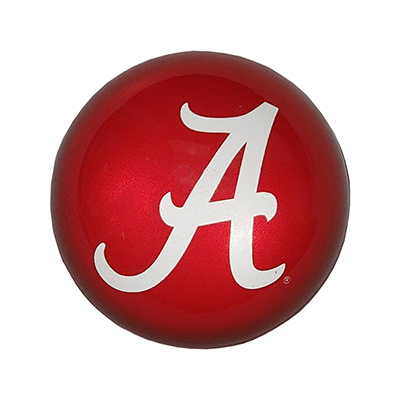 Alabama Script A Domed Glass Paperweight