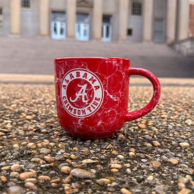 Alabama Marble Mug With Etched Circle Logo - main view