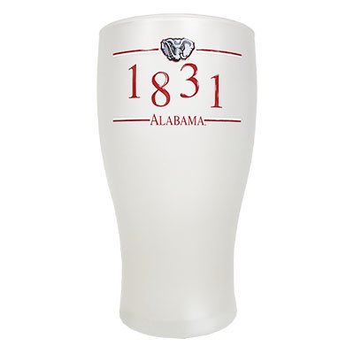 ALABAMA 1831 FROSTED ICED TEA  GLASS