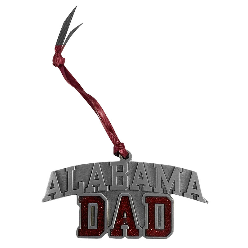 Alabama Pewter Two Sided Dad Ornament With Circle Logo On Back
