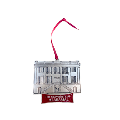 University Of Alabama Presidents Mansion Pewter Ornament - main view