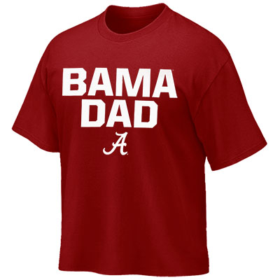 Bama Dad Block Script A T-Shirt