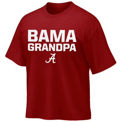 BAMA GRANDPA BLOCK SCRIPT A T-SHIRT