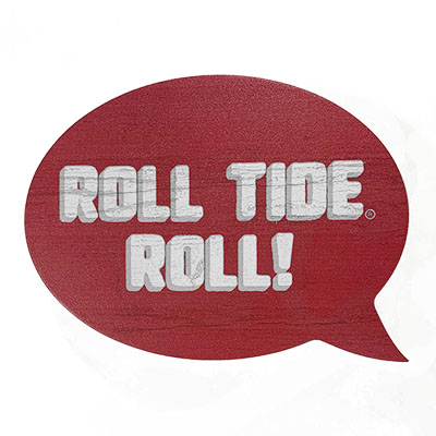Alabama Roll Tide Block Word Bubble