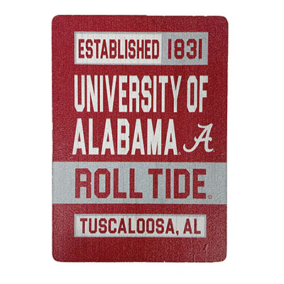University Of Alabama Roll Tide Vertical Wood Magnet