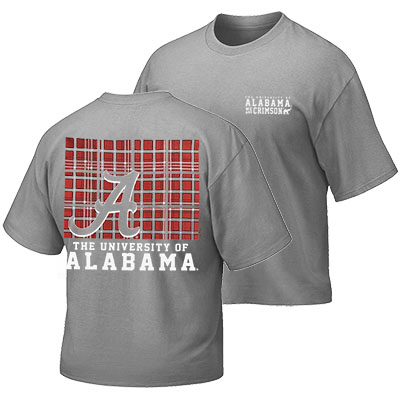 The University Of Alabama Script A Tartan Blocks Comfort Color T-Shirt