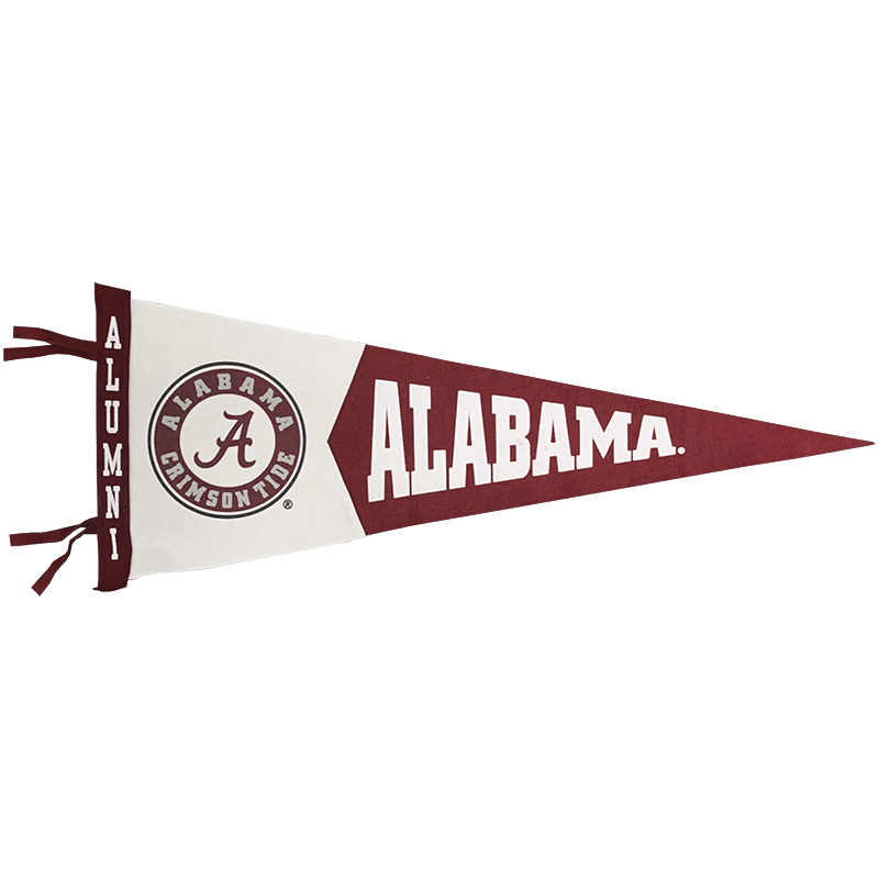 University of Alabama Crimson Tide Circle Logo Pennant Flag College Flags & Banners Co 