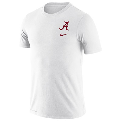 ALABAMA CRIMSON TIDE SCRIPT A SHORT SLEEVE DRI-FIT COTTON DNA T-SHIRT