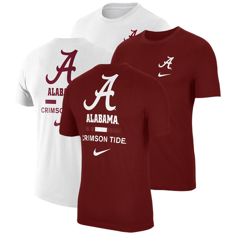 Alabama Crimson Tide Script A Short Sleeve Dri-Fit Cotton DNA T-Shirt