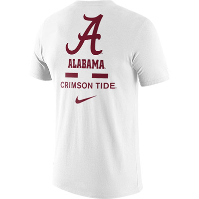 ALABAMA CRIMSON TIDE SCRIPT A SHORT SLEEVE DRI-FIT COTTON DNA T-SHIRT