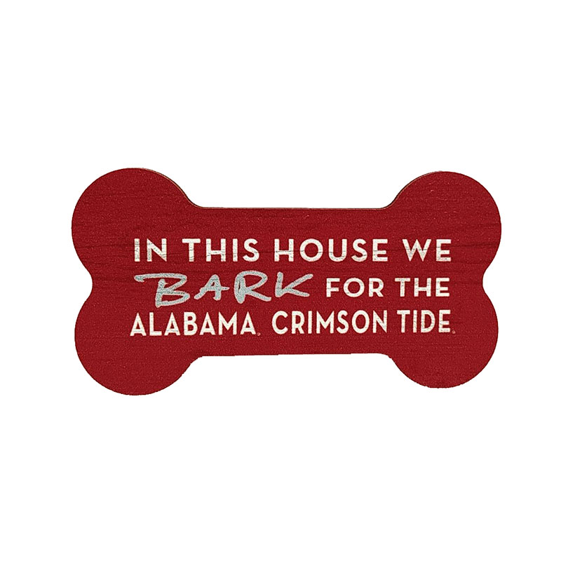 Alabama We Bark For The Crimson Tide Bone Magnet (SKU 13522131115)