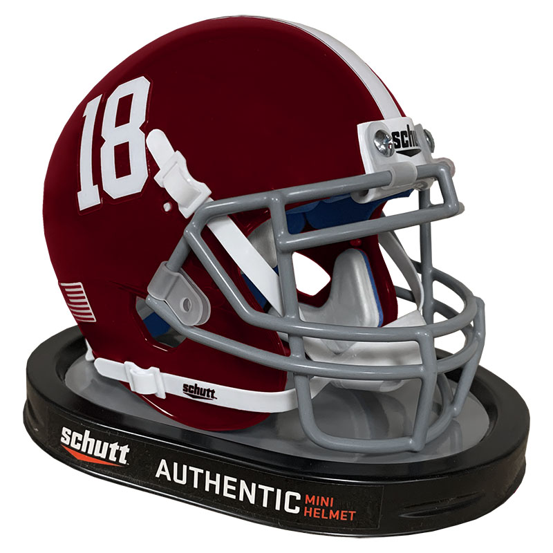 Alabama 18 Replica  Football Helmet (SKU 13548971106)
