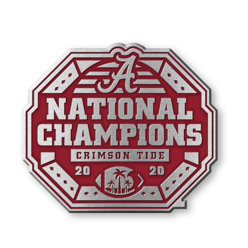 Alabama 2020 National Champions Pewter Car Emblem (SKU 13549404274)