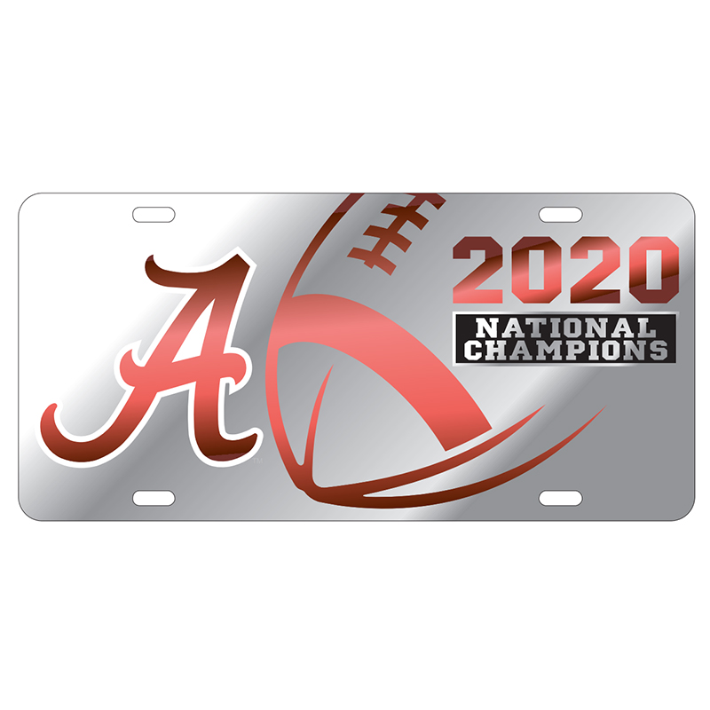 Alabama 2020 National Champions Acrylic Inlaid License Plate (SKU 13549411259)