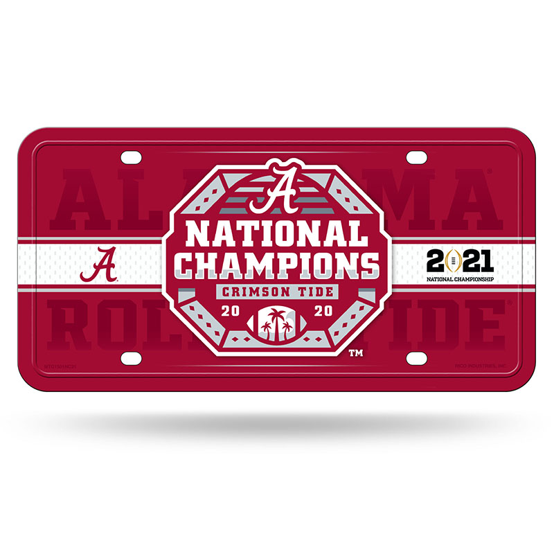 Alabama 2020 National Champions Metal Car Tag (SKU 13549831259)