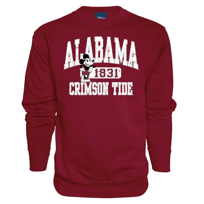 Alabama Crimson Tide Established 1831 Disney Fleece Crew