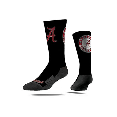 Alabama Crimson Tide Script A Sock