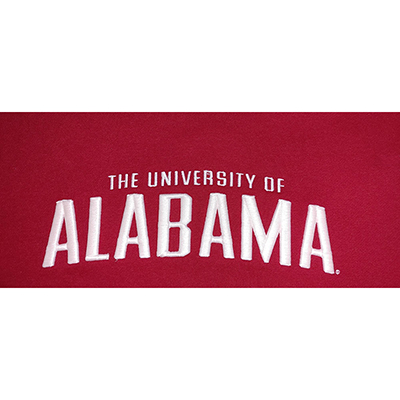 UNIVERSITY OF ALABAMA 3D EMBROIDERY BIG COTTON HOODIE