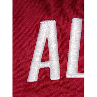 UNIVERSITY OF ALABAMA 3D EMBROIDERY BIG COTTON HOODIE