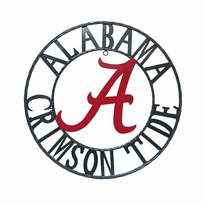 Alabama Circle Logo Metal Wheel