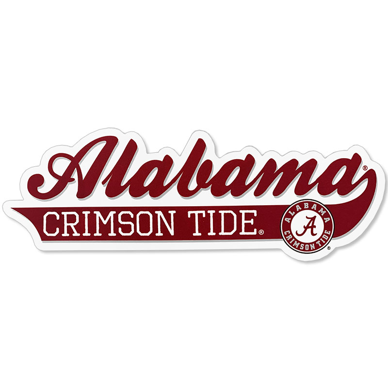    Alabama Crimson Tide With Circle Logo Decal