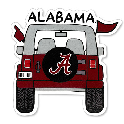    Alabama Jeep Rugged Sticker