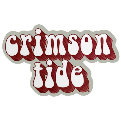 Crimson Tide Rugged Sticker