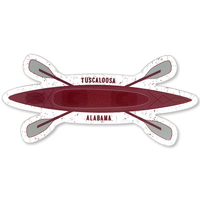 Tuscaloosa Alabama Canoe Rugged Sticker