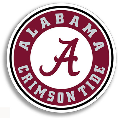    Alabama Circle Logo Vinyl Decal