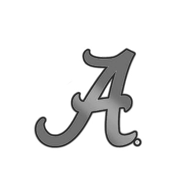 Alabama Script A Acrylic Auto Emblem
