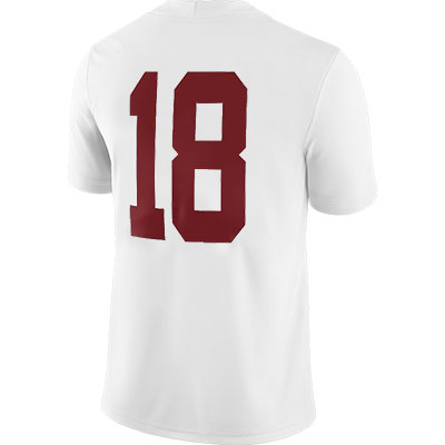 ALABAMA FOOTBALL AWAY GAME JERSEY #18