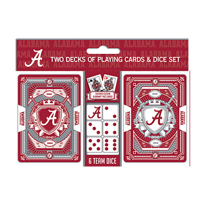 Alabama 2-Pack Playing Cards And Dice Set