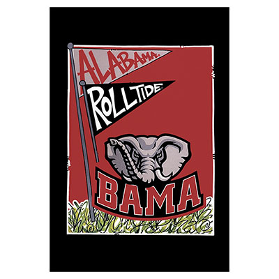 Alabama Mascot Garden Flag - Double Sided