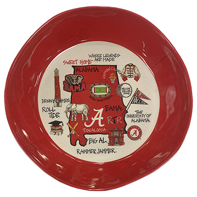 University Of Alabama Landmarks Melamine Bowl