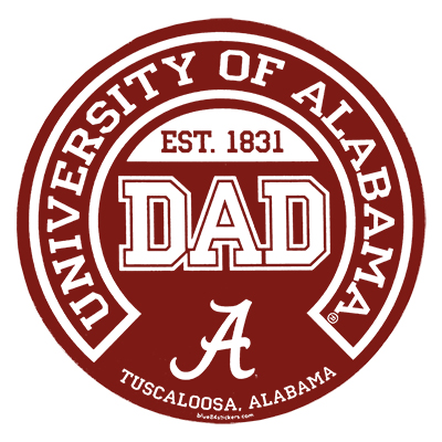 Univeristy Of Alabama Dad Begetter State Sticker