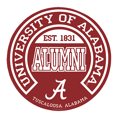 University Of Alabama Alumni Slam Circle Sticker