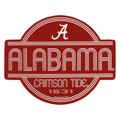 Alabama Crimson Tide Fun Stripes Sticker