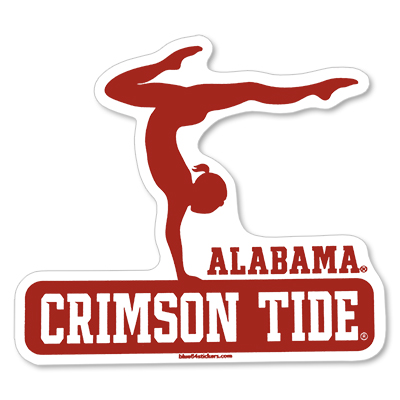 Alabama Crimson Tide Educate Gymnastics Sticker