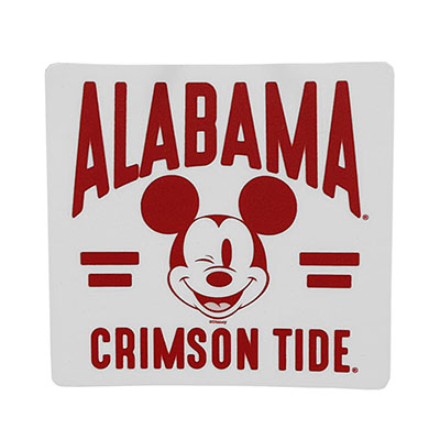 Alabama Crimson Tide Dis Between The Lines Mickey Sticker