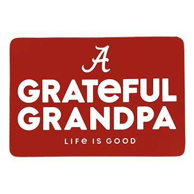 Alabama Grateful Grandpa Life Is Good Sticker