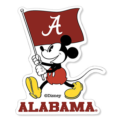 Alabama Dis Flag Waver Mickey Sticker
