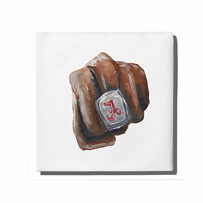 University Of Alabama Script A Campus Ring Napkin Set