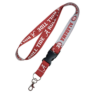 Alabama Roll Tide Circle Logo Lanyard With Detachable Buckle