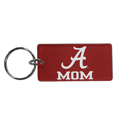 Alabama Script A Mom Rectangle Keychain