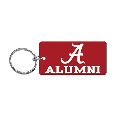 Alabama Script A Alumni Keychain