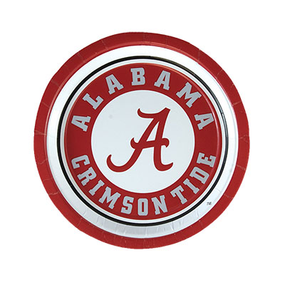 Alabama Circle Logo Paper Plates