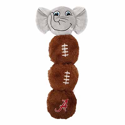 University Of Alabama Mascot Football Laces Style Dog Toy