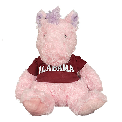 Alabama Pink Unicorn Cuddle Buddy With Shirt