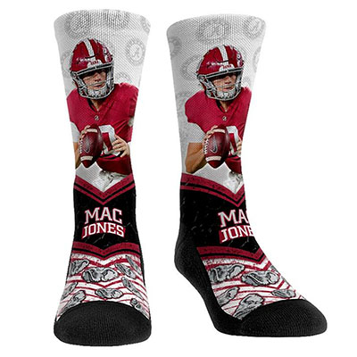 Alabama Mac Jones #10 Socks