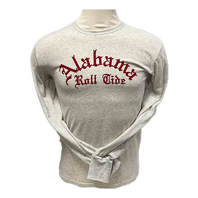 Alabama Roll Tide Vault Logo Tri-Blend Long Sleeve T-Shirt